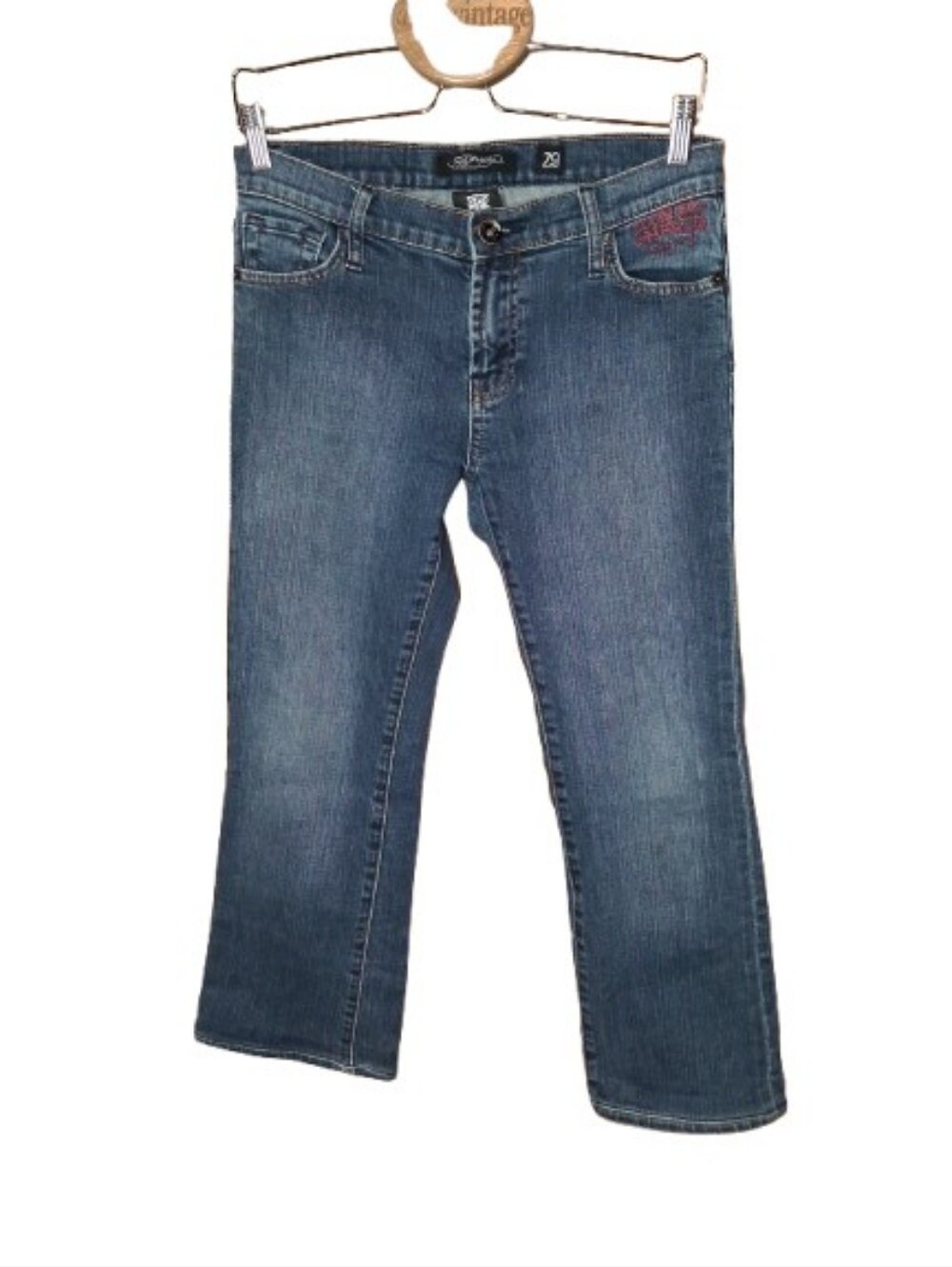 Ed Hardy Y2K Rhinestone Capri Jean 29